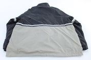 2000s Nike Embroidered Logo Grey, Black, & White Zip Up Jacket - ThriftedThreads.com