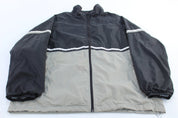 2000s Nike Embroidered Logo Grey, Black, & White Zip Up Jacket - Jackets - Thrifted Threads