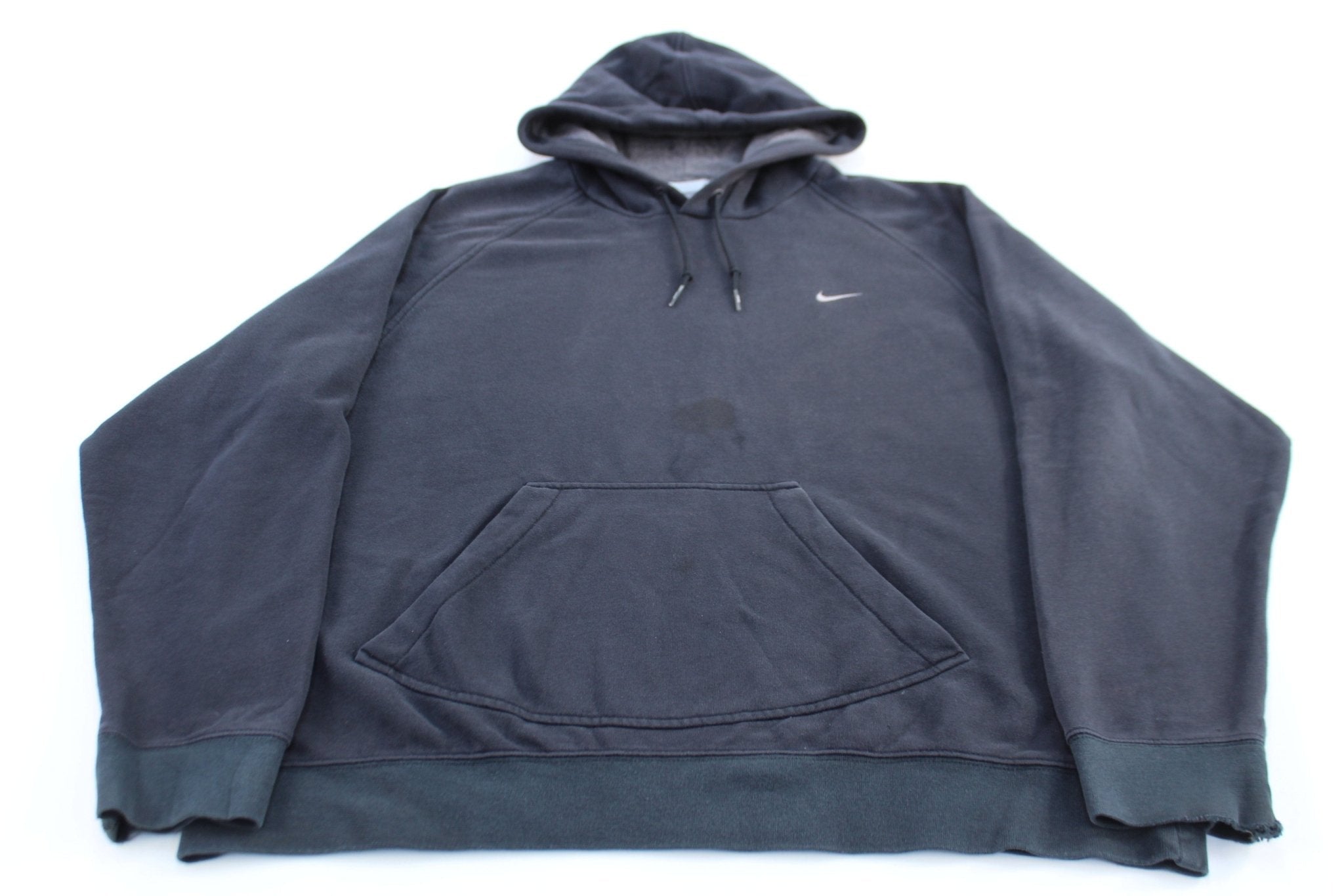 2000's Nike Embroidered Swoosh Logo Black Pullover Hoodie - Jackets - Thrifted Threads