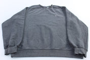 2000's Nike Embroidered Swoosh Logo Grey Sweatshirt - ThriftedThreads.com