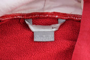 2000's Nike Spellout Embroidered Logo Red & Blue Striped Hoodie - ThriftedThreads.com