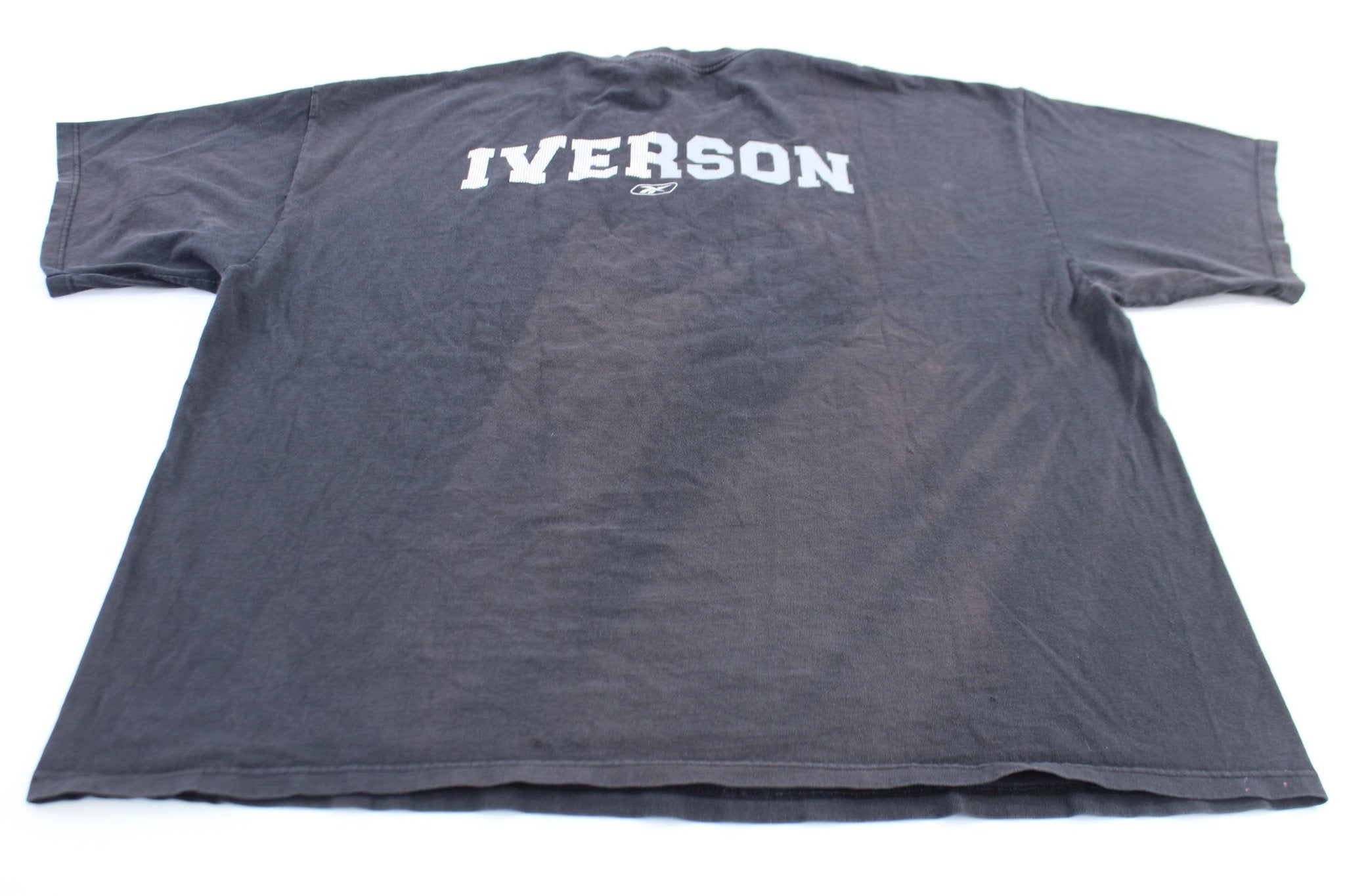 2000's Reebok Logo Allen Iverson Basketball T-Shirt - ThriftedThreads.com