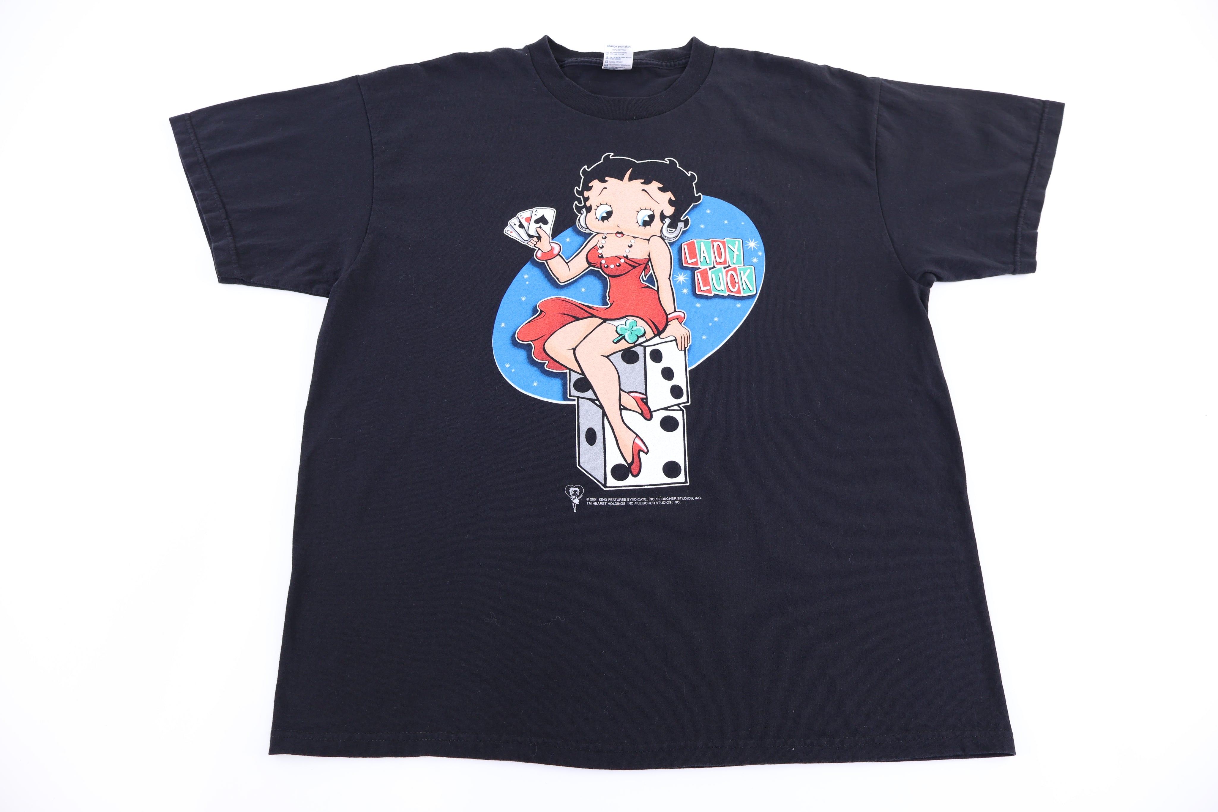2001 Betty Boop Lady Luck T-shirt - Shirts & Tops - Thrifted Threads