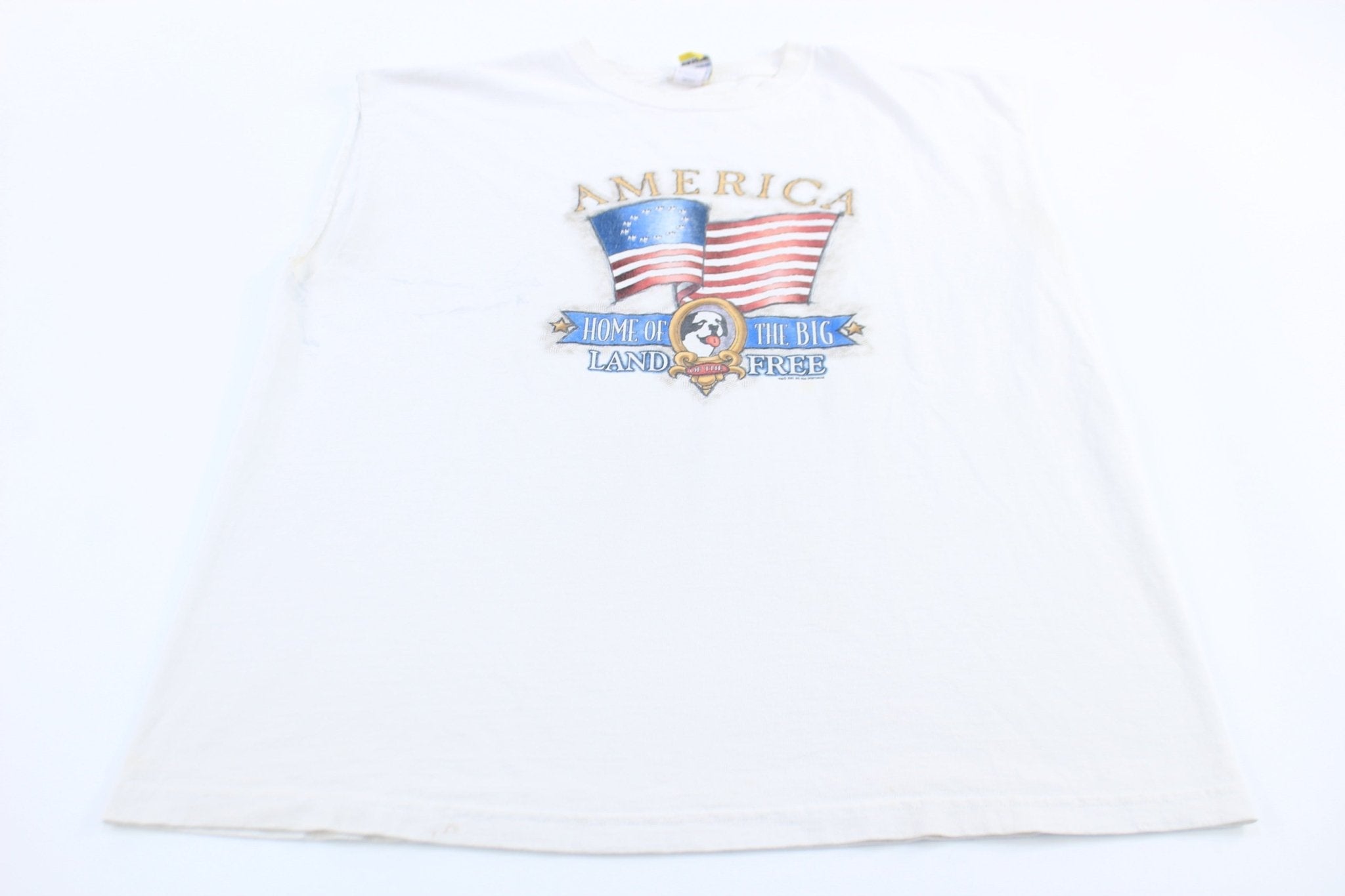 2001 Big Dogs America `Land of the Free Graphic Tank Top - Jerseys/Tanks - Thrifted Threads