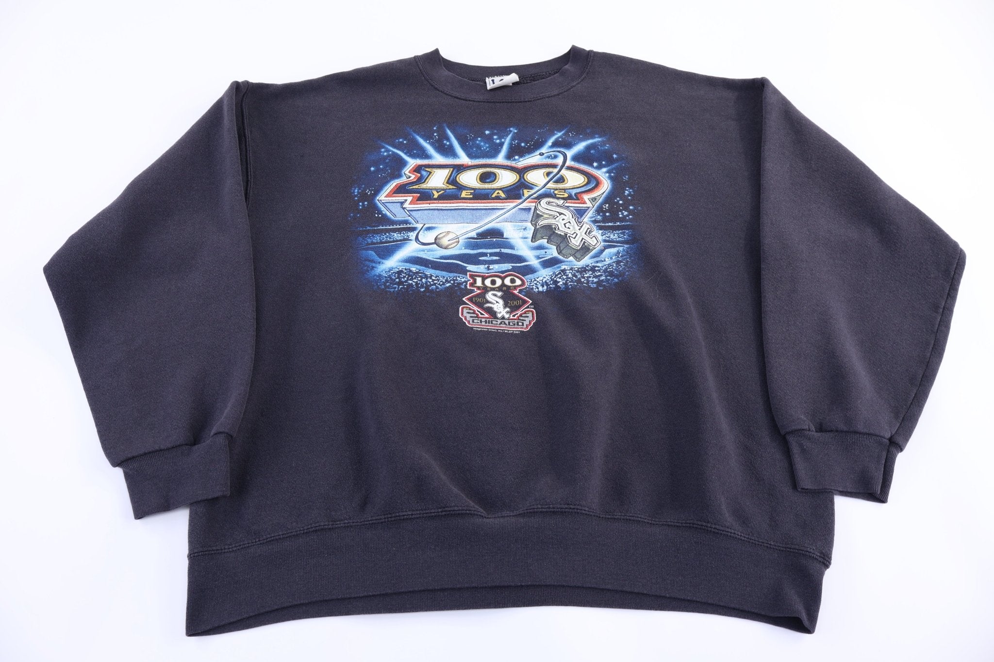 2001 Chicago White Sox Baseball 100 Years Sweatshirt - Sweatshirt - Thrifted Threads