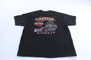 2001 Harley Davidson Motorcycles Lansing, Michigan T-Shirt - ThriftedThreads.com