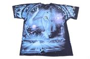 2001 Liquid Blue Wolves All Over Graphic T-shirt - Shirts & Tops - Thrifted Threads