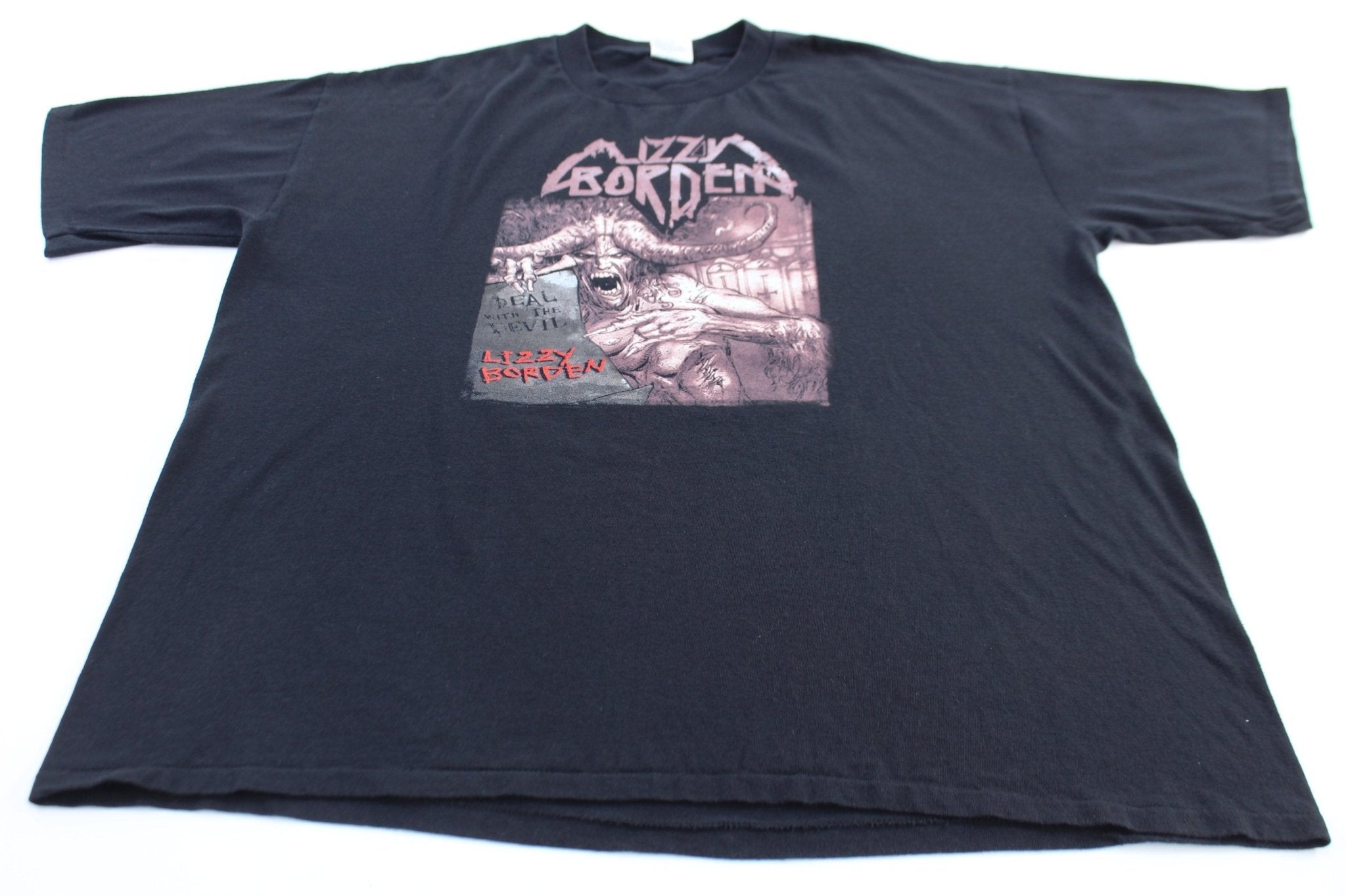 2001 Lizzy Borden Deal With The Devil Tour T-Shirt - T-Shirts - Thrifted Threads