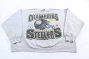 2001 Pittsburgh Steelers AFC Central Division Champions Sweatshirt - ThriftedThreads.com