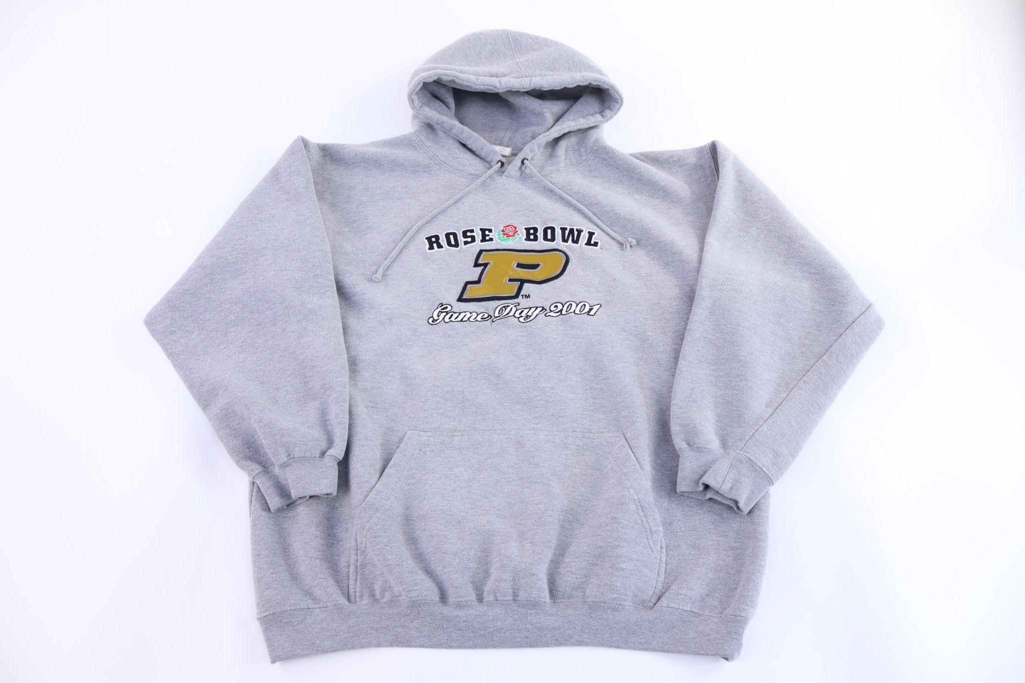 2001 Purdue University Rose Bowl Pullover Hoodie - Sweatshirt - Thrifted Threads