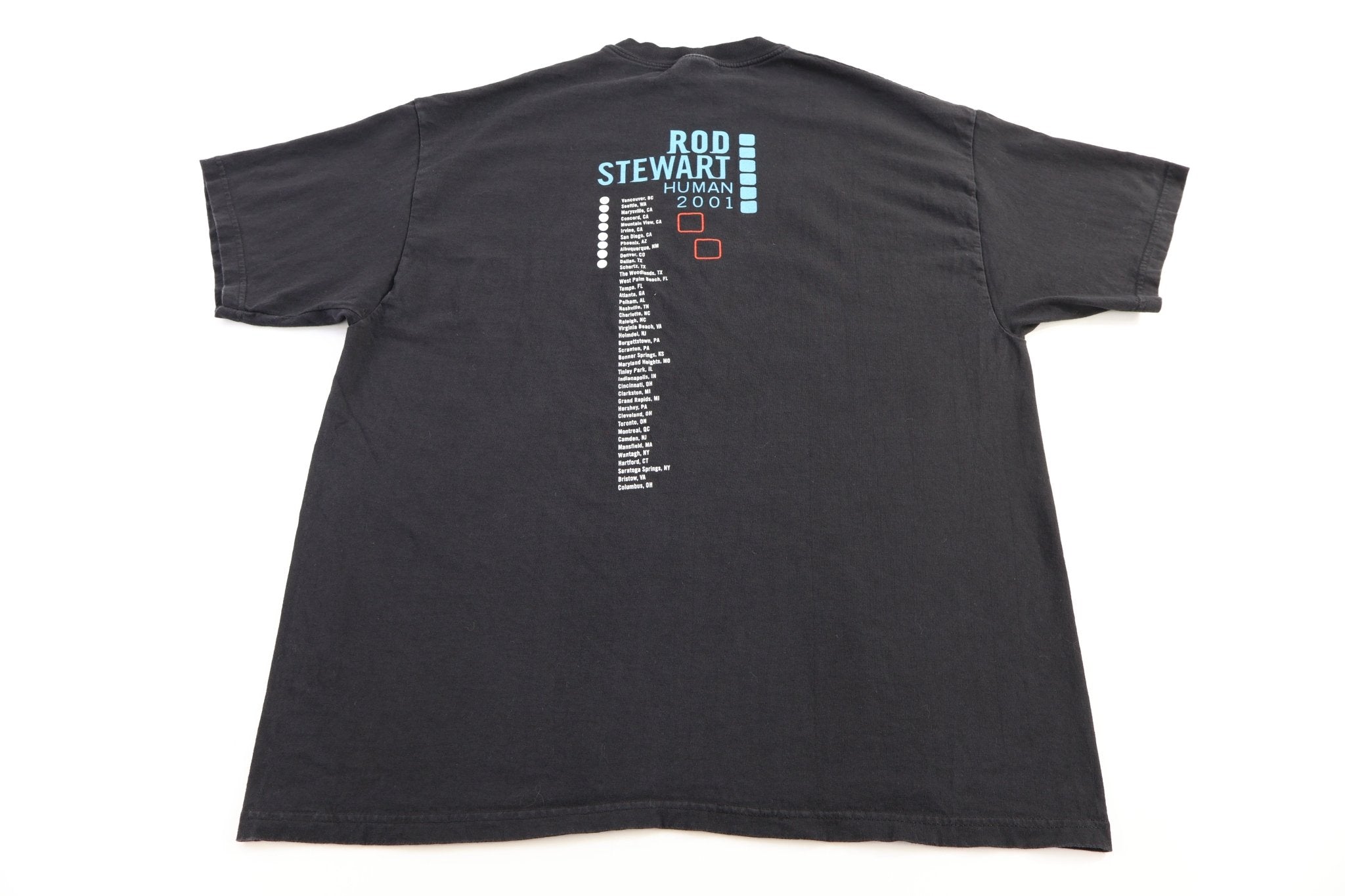 2001 Rod Stewart Human Tour T-shirt - Shirts & Tops - Thrifted Threads