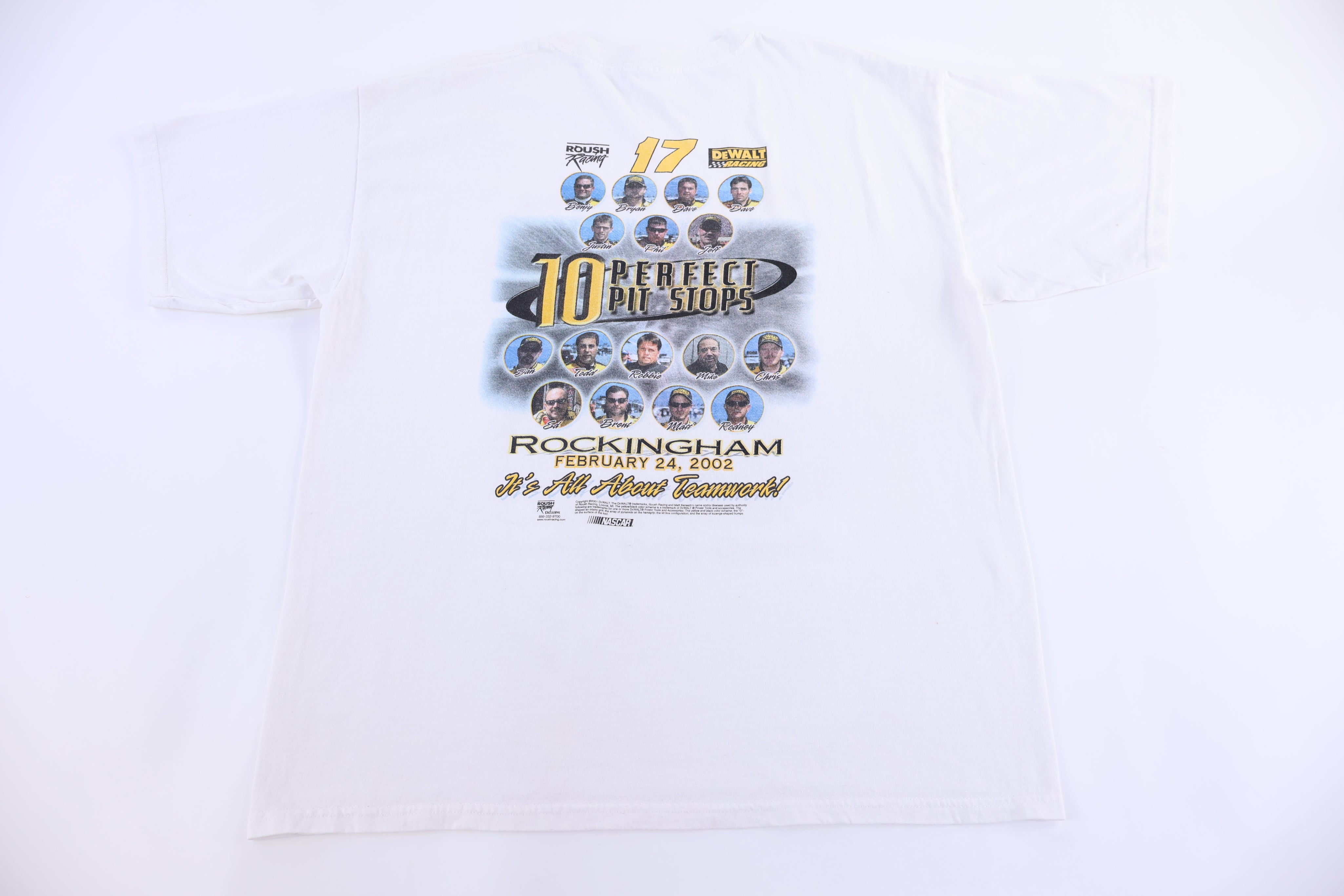 2002 10 Perfect Pit Stops Racing T-shirt - Shirts & Tops - Thrifted Threads
