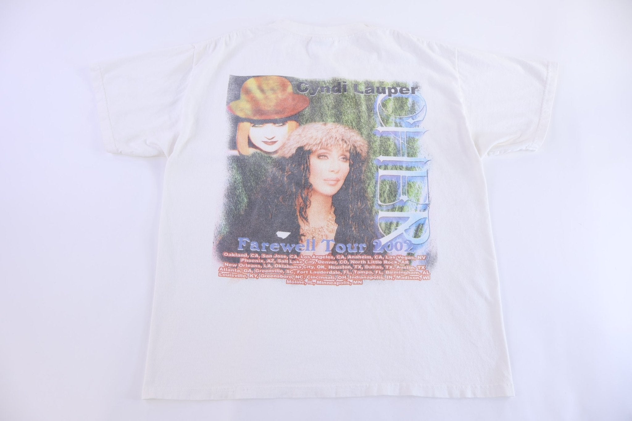 2002 Cher & Cyndi Lauper Farewell Tour T-shirt - Shirts & Tops - Thrifted Threads