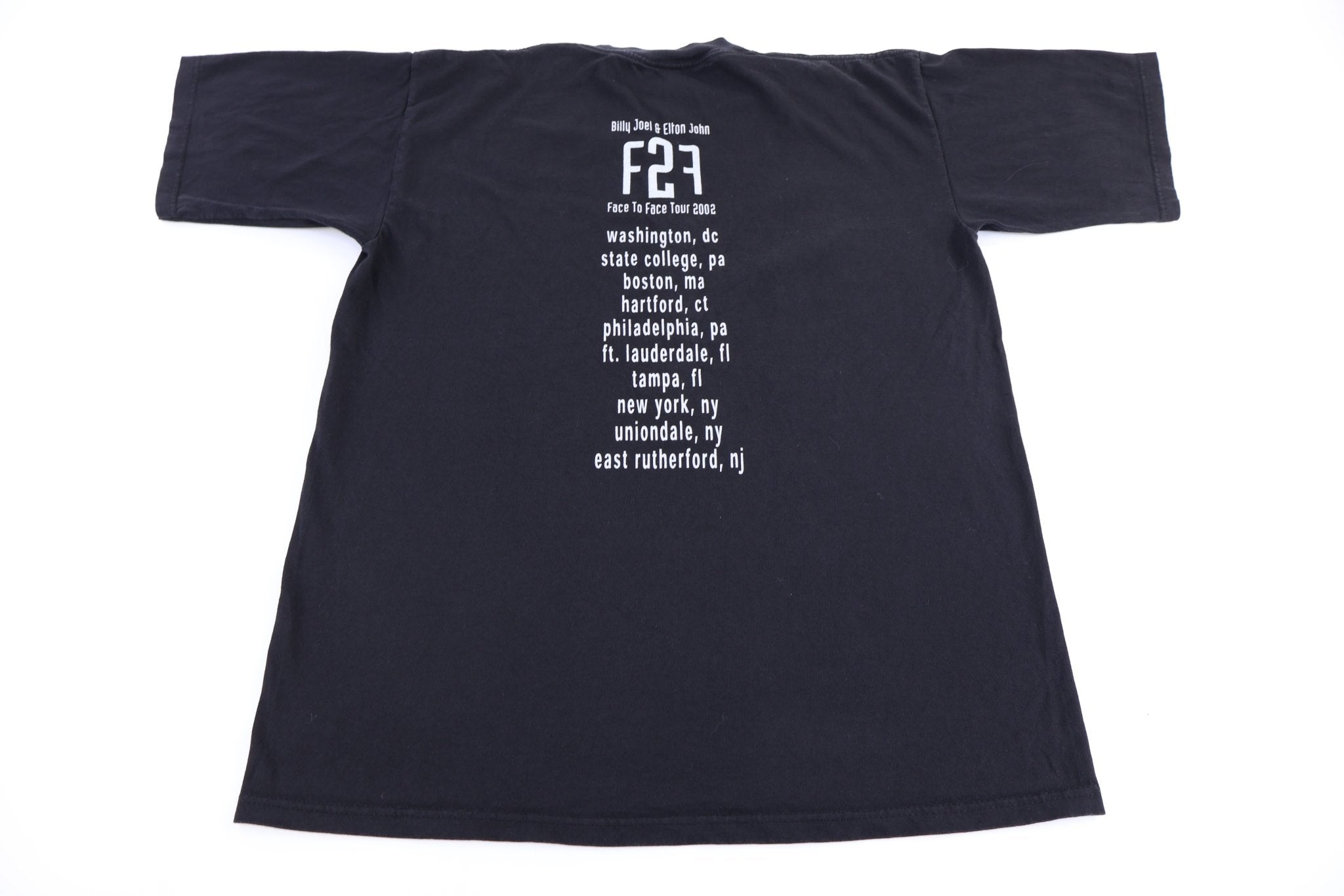 2002 Elton John & Billy Joel Face 2 Face Tour T-shirt - Shirts & Tops - Thrifted Threads