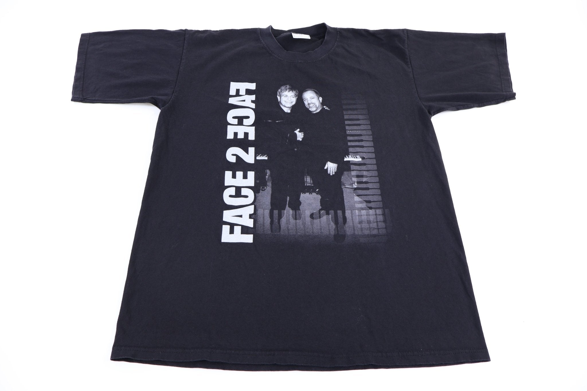 2002 Elton John & Billy Joel Face 2 Face Tour T-shirt - Shirts & Tops - Thrifted Threads