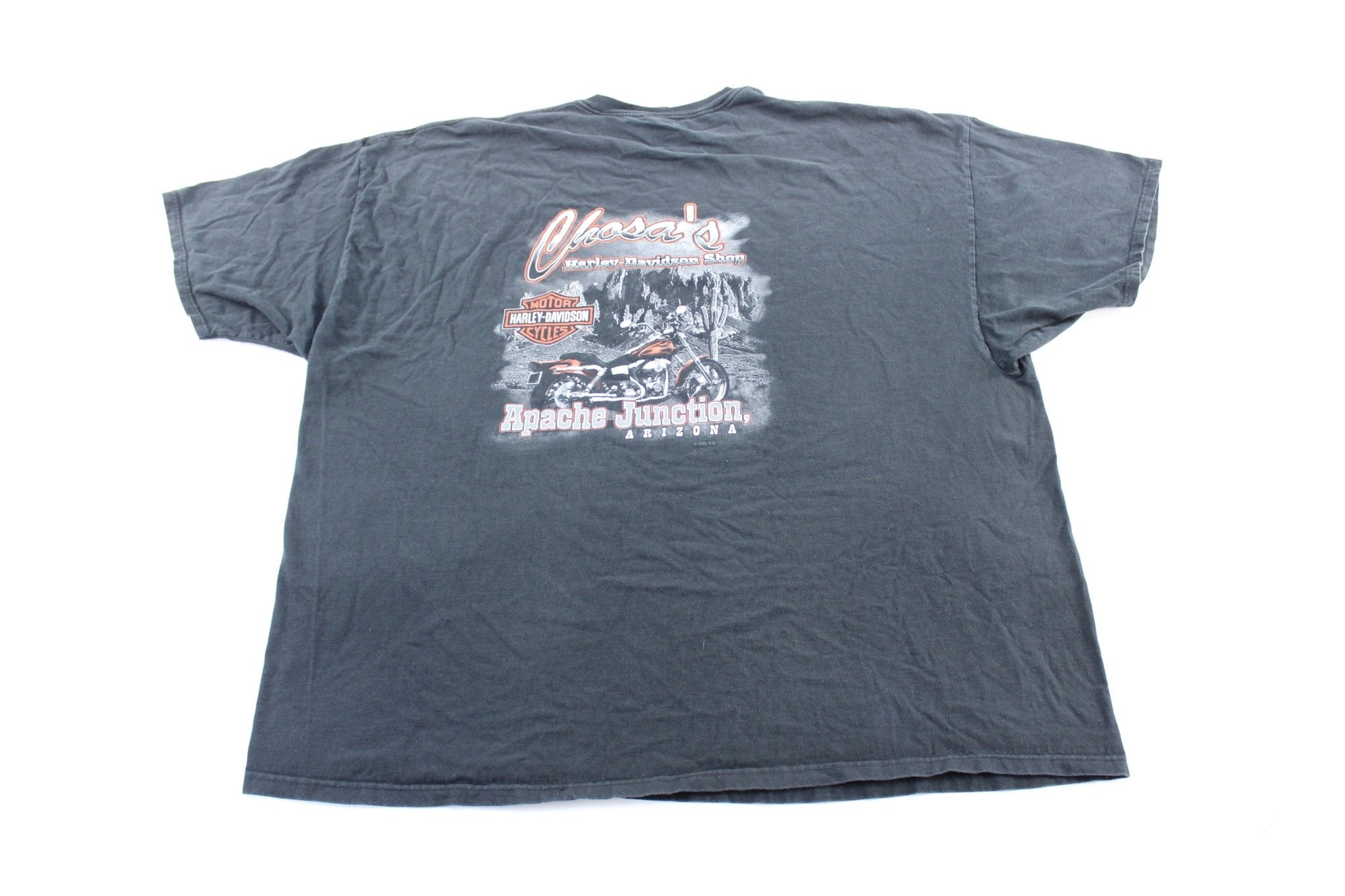 2002 Harley Davidson Motorcycles Apache Junction, Arizona T-Shirt - ThriftedThreads.com