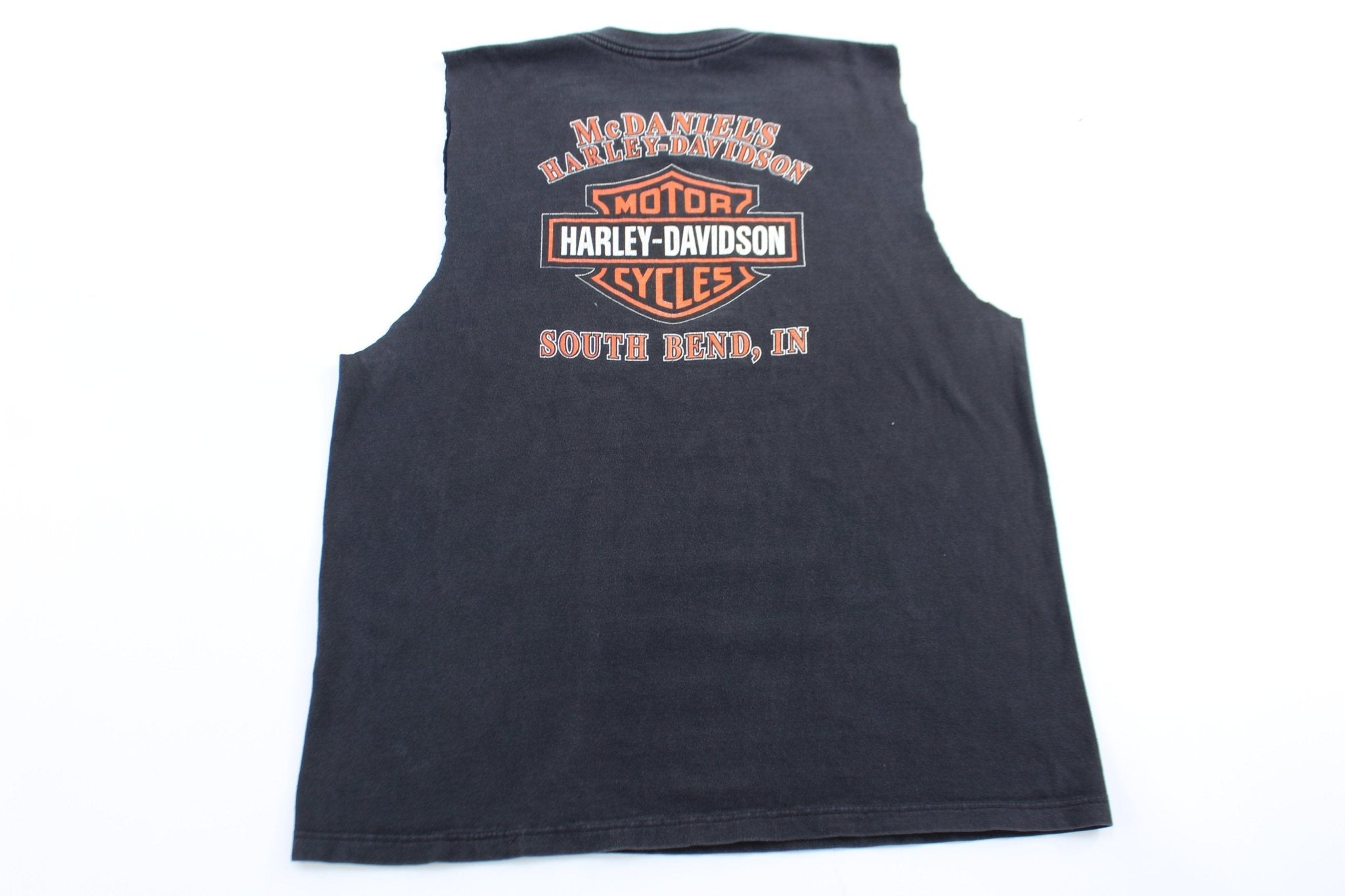 2002 Harley Davidson Motorcycles South Bend, Indianapolis Tank Top - ThriftedThreads.com