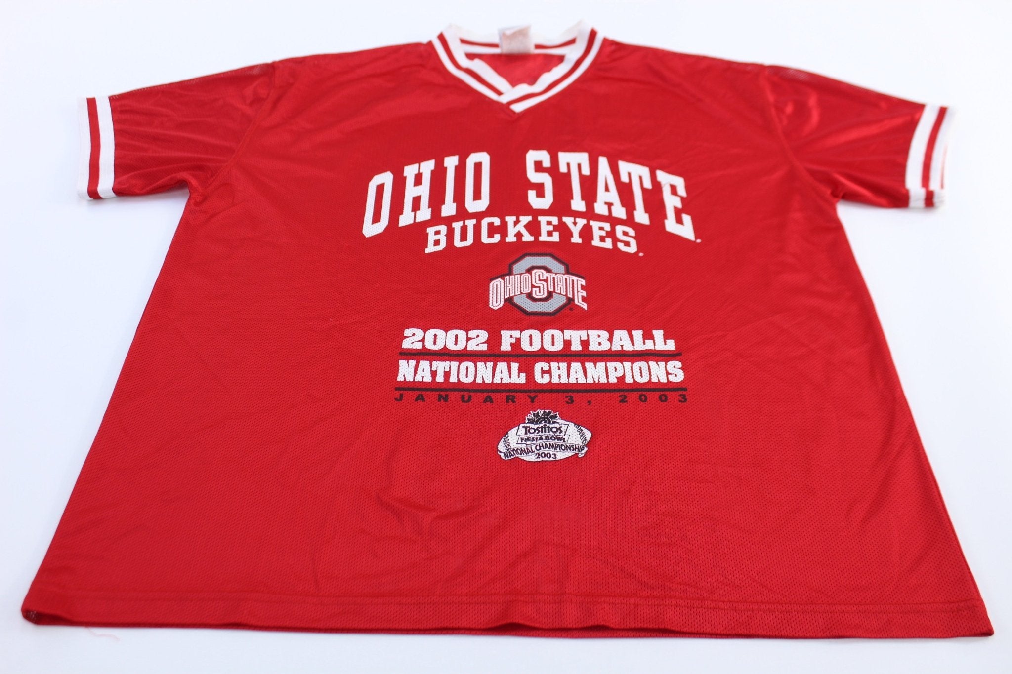 2002 Ohio State Buckeyes Football National Champions Jersey - ThriftedThreads.com