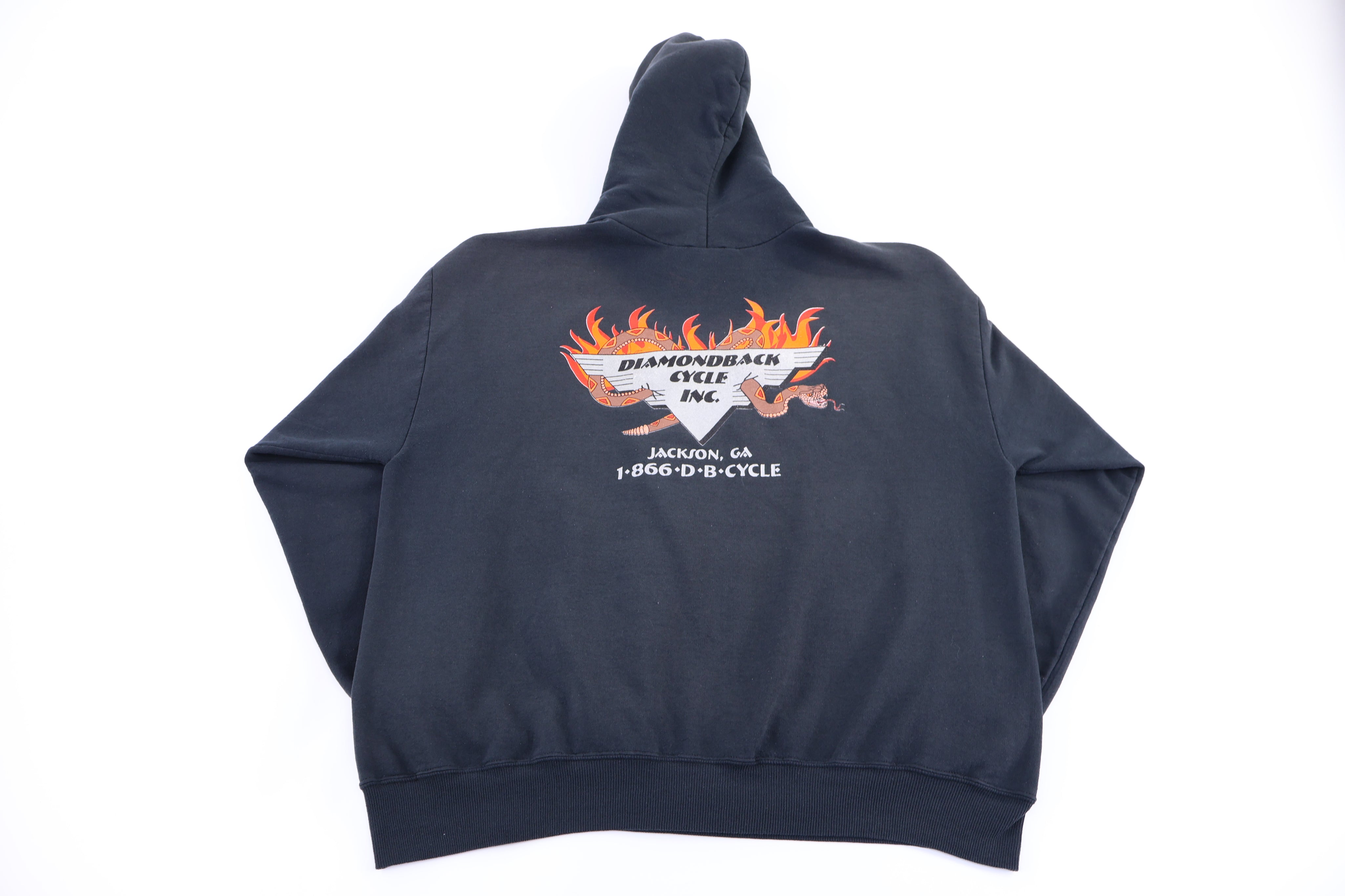 2002 Sturgis Rally Lighting Graphic Pullover Hoodie - Sweatshirt - Thrifted Threads