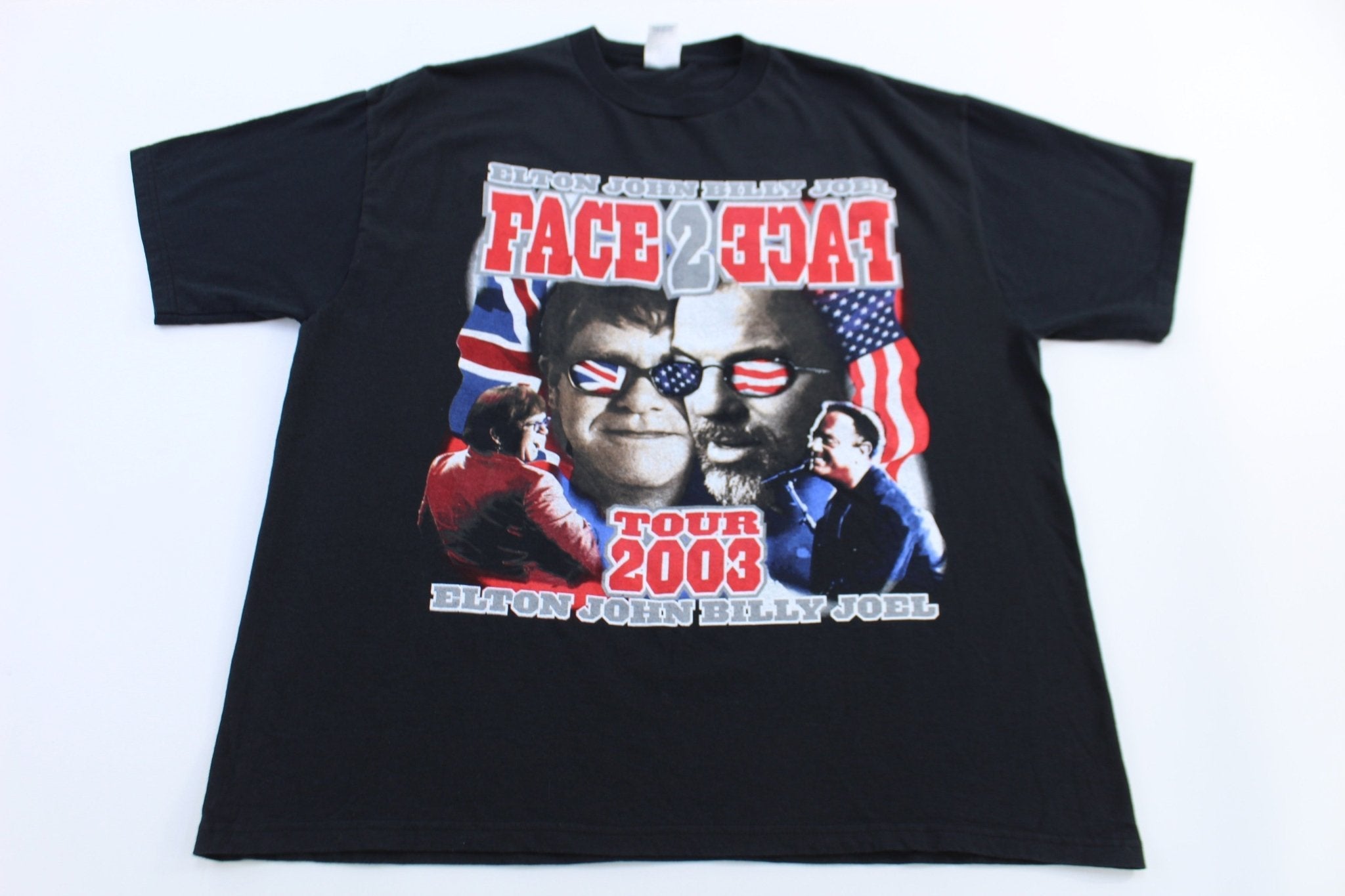 2003 Elton John Billy Joel Face 2 Face Tour T-shirt - Shirts & Tops - Thrifted Threads