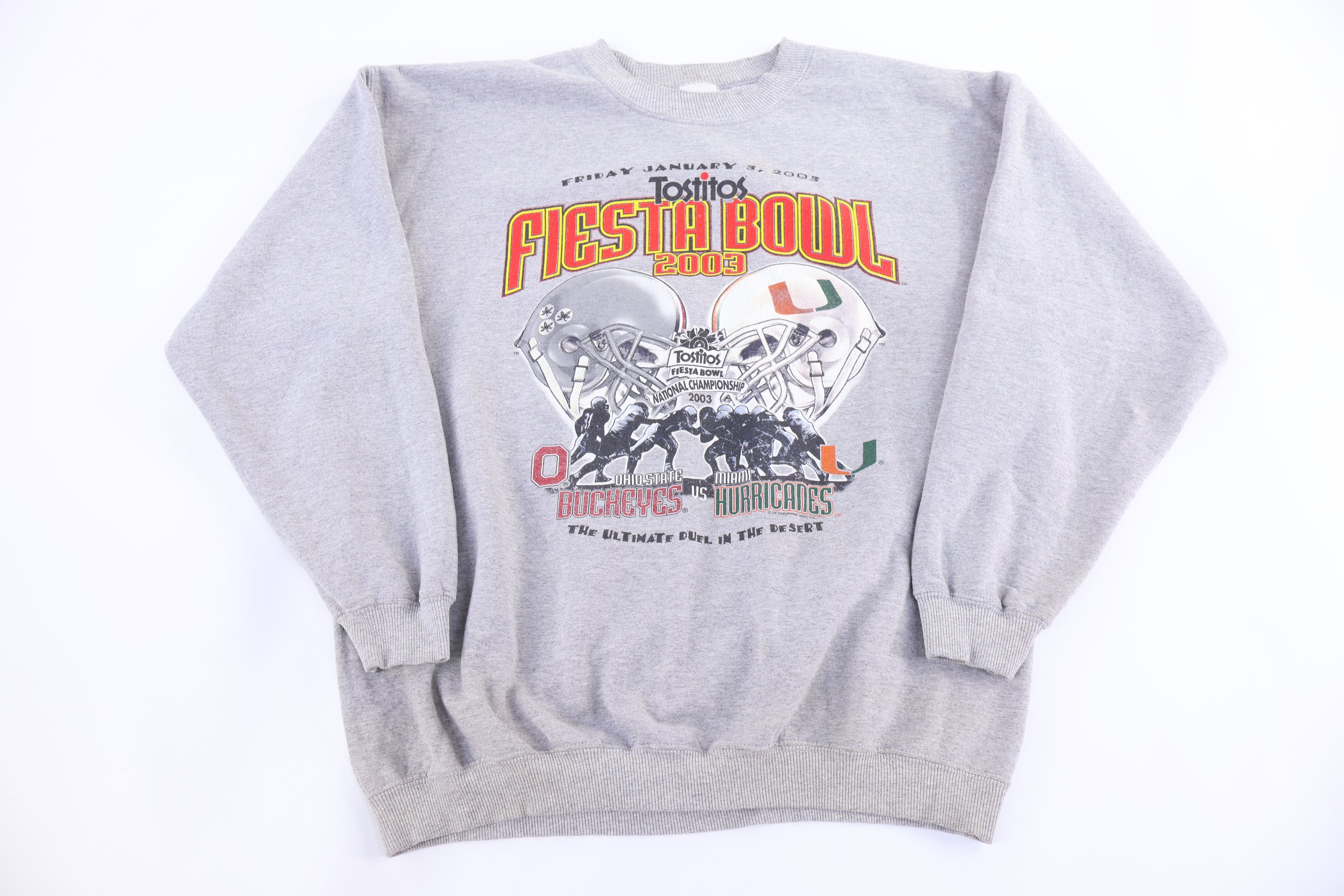 2003 Fiesta Bowl Buckeyes Vs Hurricanes Sweatshirt - sweatshirt - Thrifted Threads