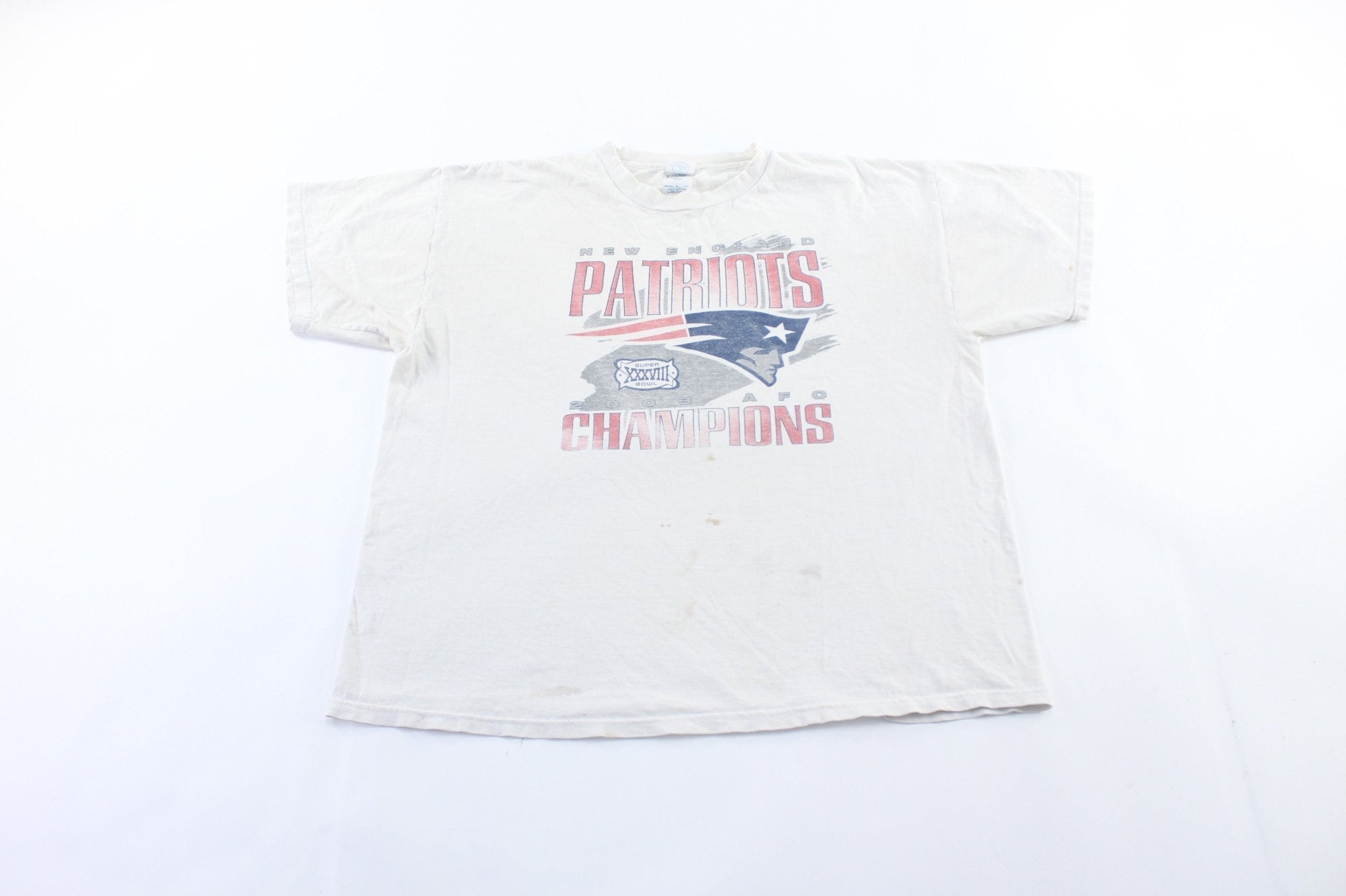 ThriftedThreads 2003 New England Patriots AFC Champions T Shirt