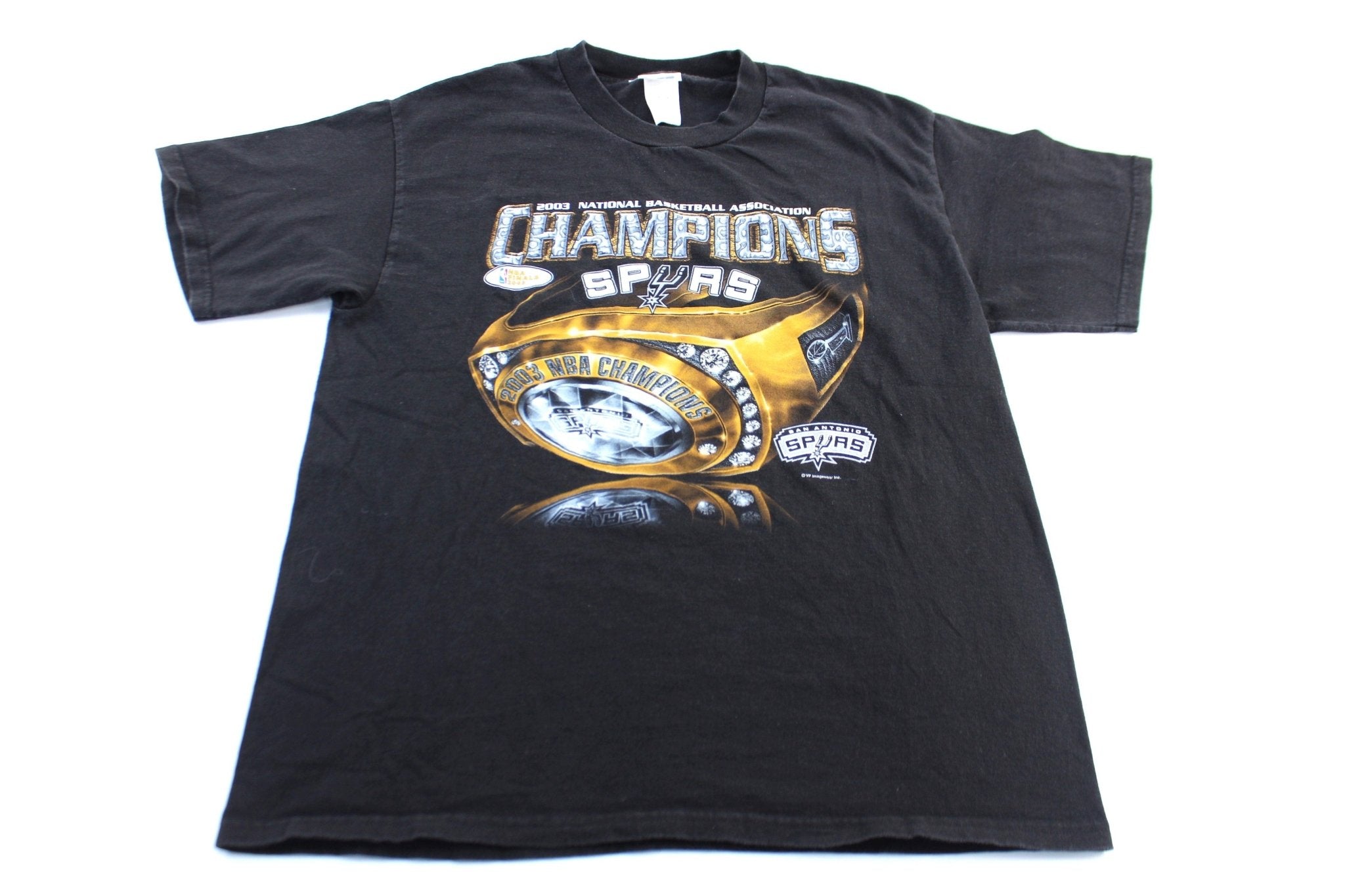 2003 San Antonio Spurs NBA Champions Ring T-Shirt - ThriftedThreads.com