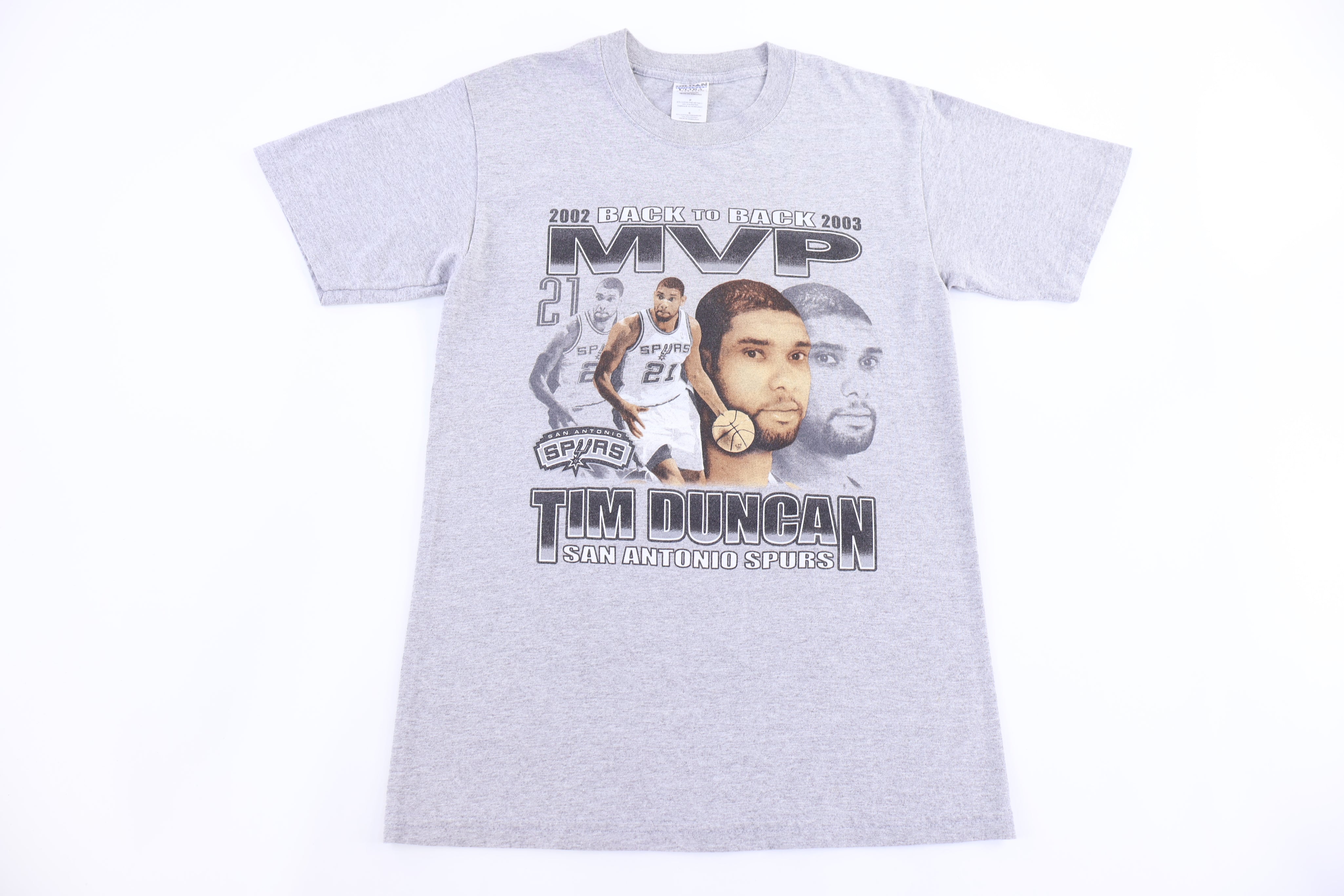 2003 Tim Duncan Back 2 Back MVP T-shirt - Shirts & Tops - Thrifted Threads