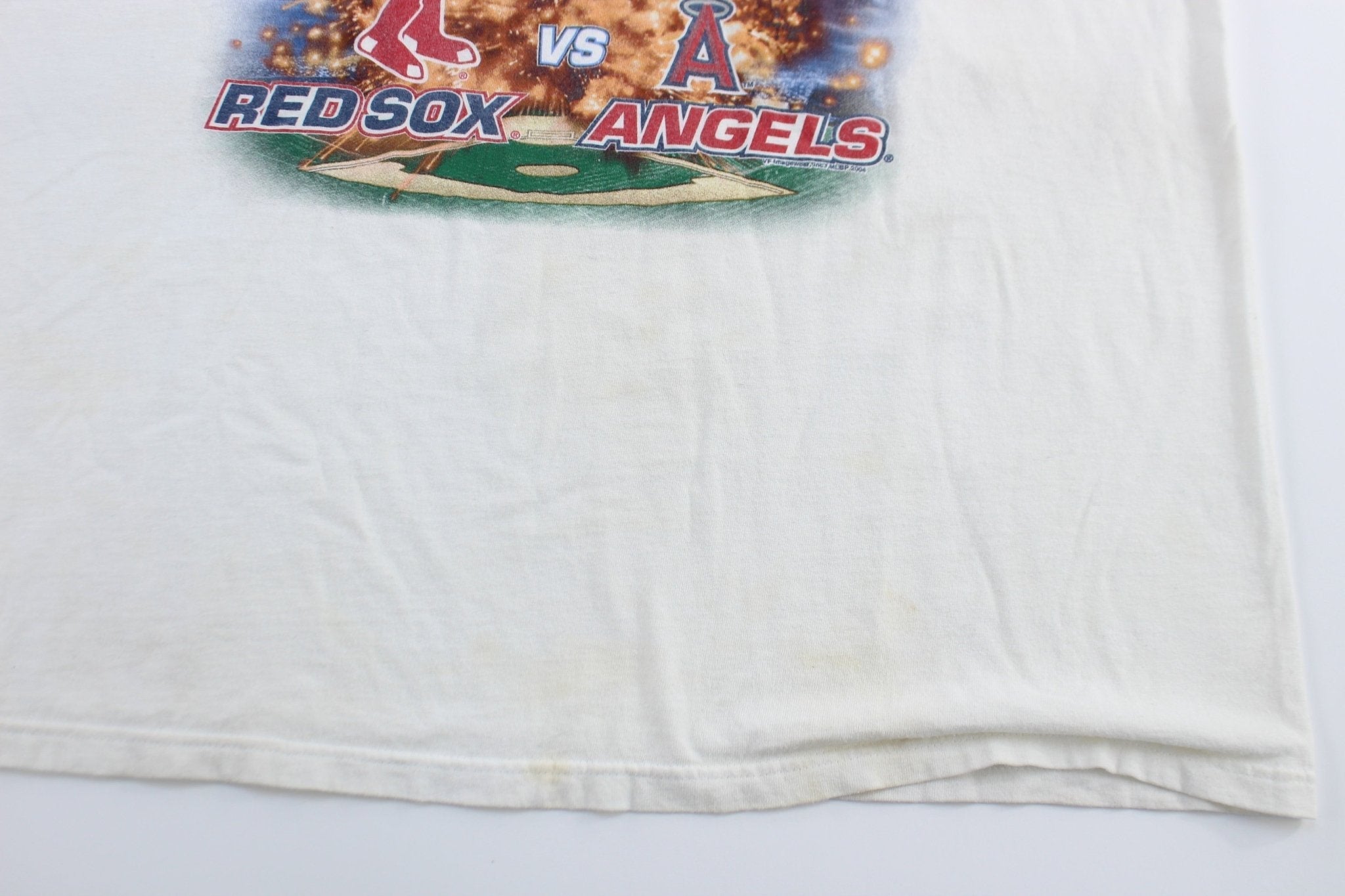 2004 Boston Red Sox vs Los Angeles Angels Division Series Tank Top - Jerseys/Tanks - Thrifted Threads