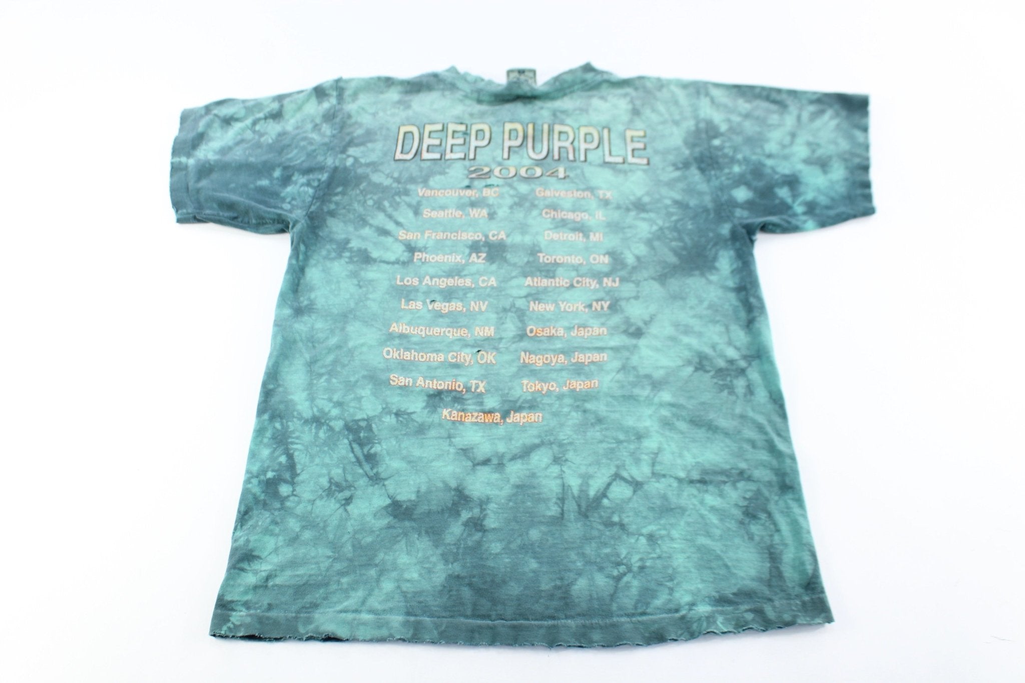 2004 Deep Purple Tour Tie-Dye T-Shirt - ThriftedThreads.com
