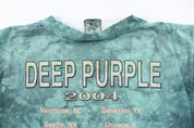 2004 Deep Purple Tour Tie-Dye T-Shirt - ThriftedThreads.com