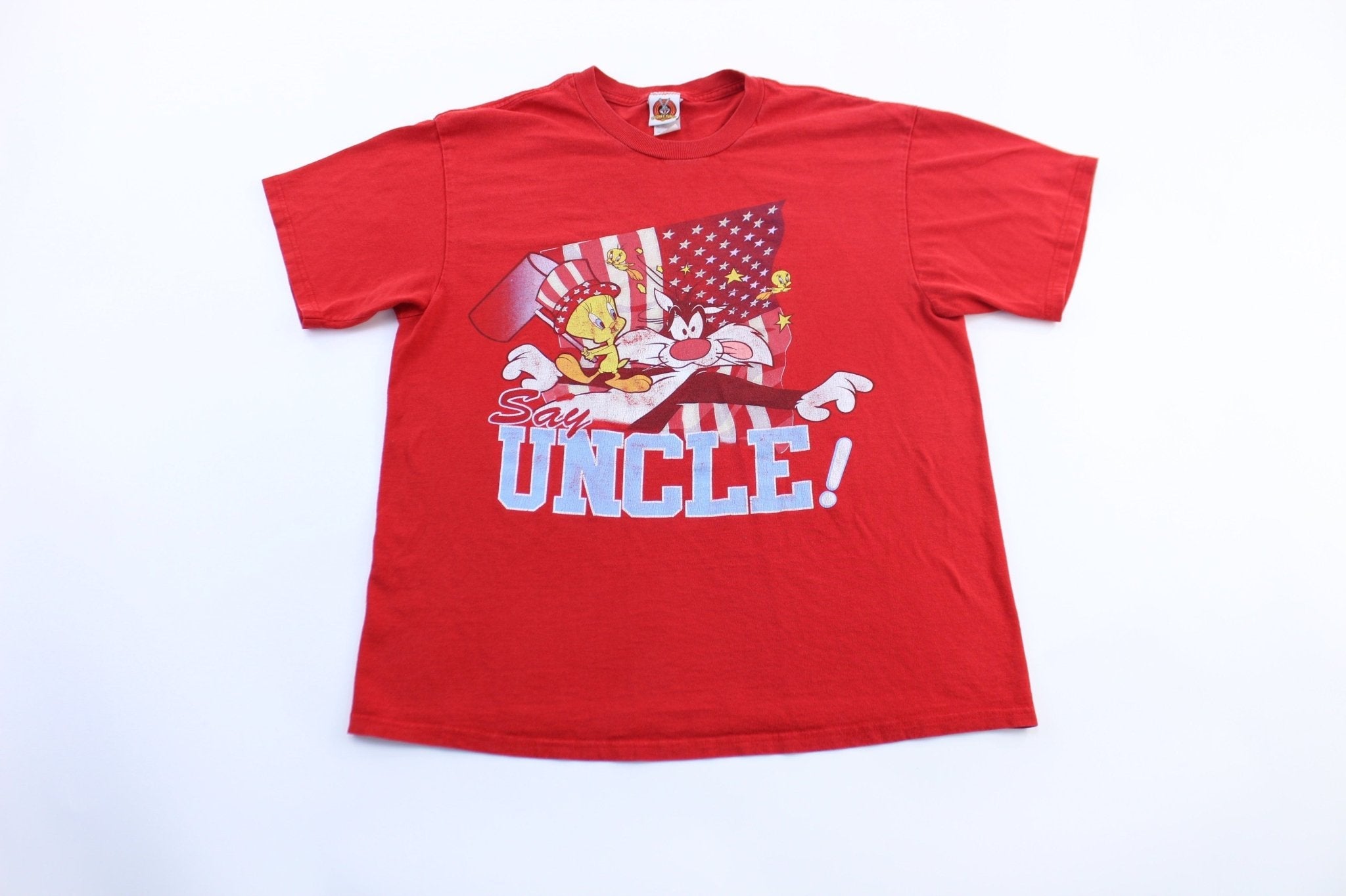 2004 Looney Tunes Say Uncle Graphic T-Shirt - T-Shirt - Thrifted Threads