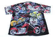 2004 Orange County Choppers All Over Print Button Down Shirt - Button Ups/Downs - Thrifted Threads