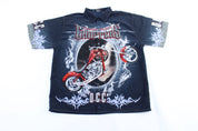 2004 Orange County Choppers All Over Print Button Down Shirt - Button Ups/Downs - Thrifted Threads