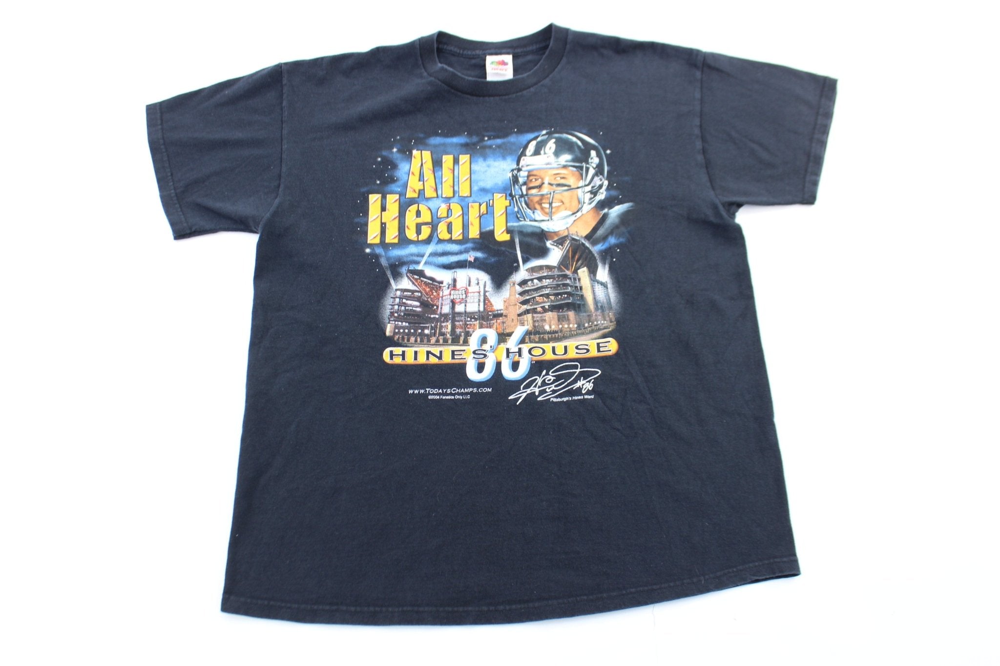 2004 Pittsburgh Steelers Hines Ward Graphic T-Shirt - ThriftedThreads.com