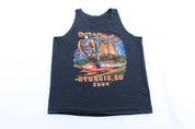 2004 Sturgis South Dakota Burn Up The Road Biker Tank Top - Jerseys/Tanks - Thrifted Threads