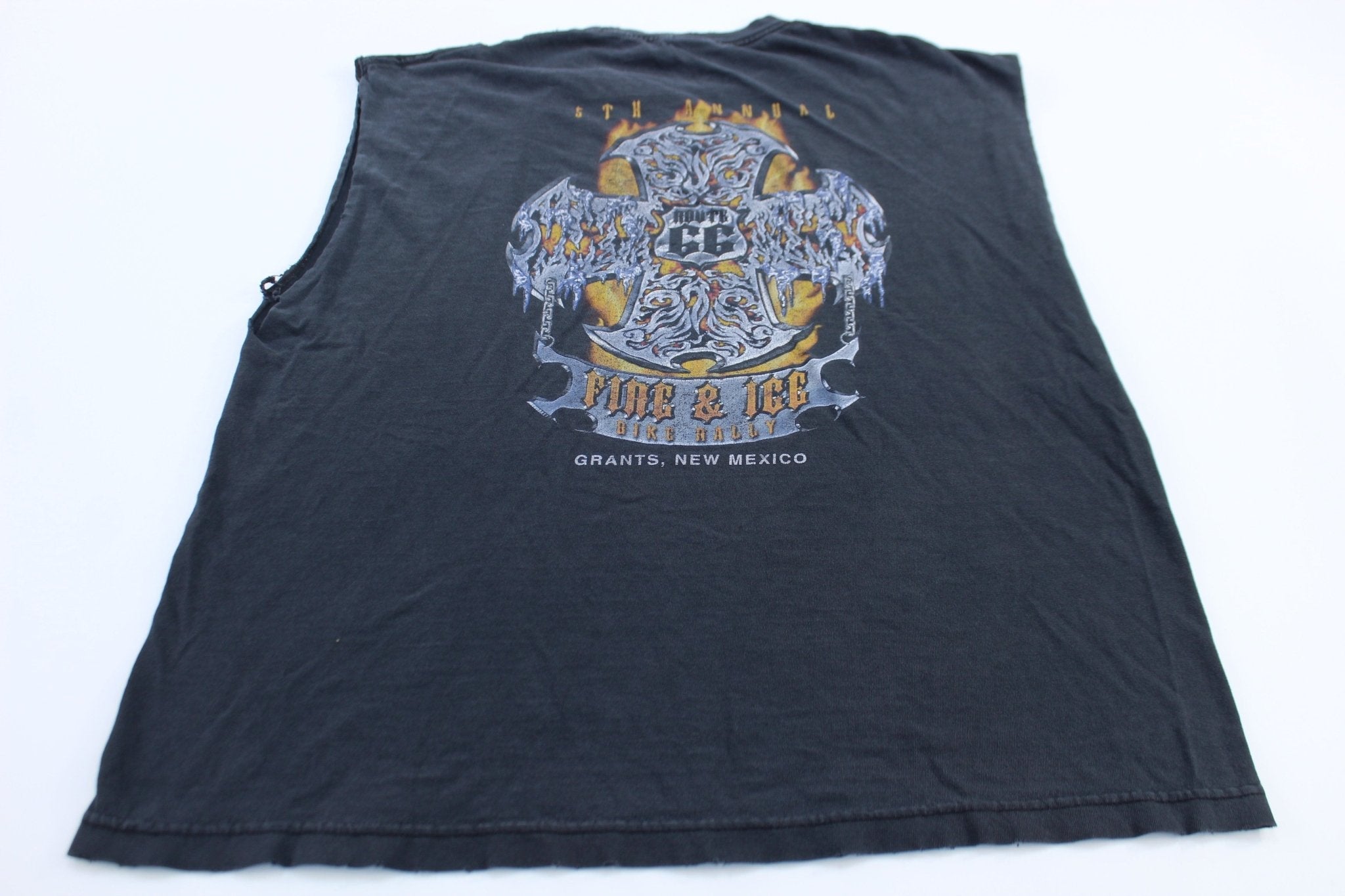 2005 Fire & Ice Bike Rally Tank Top - ThriftedThreads.com