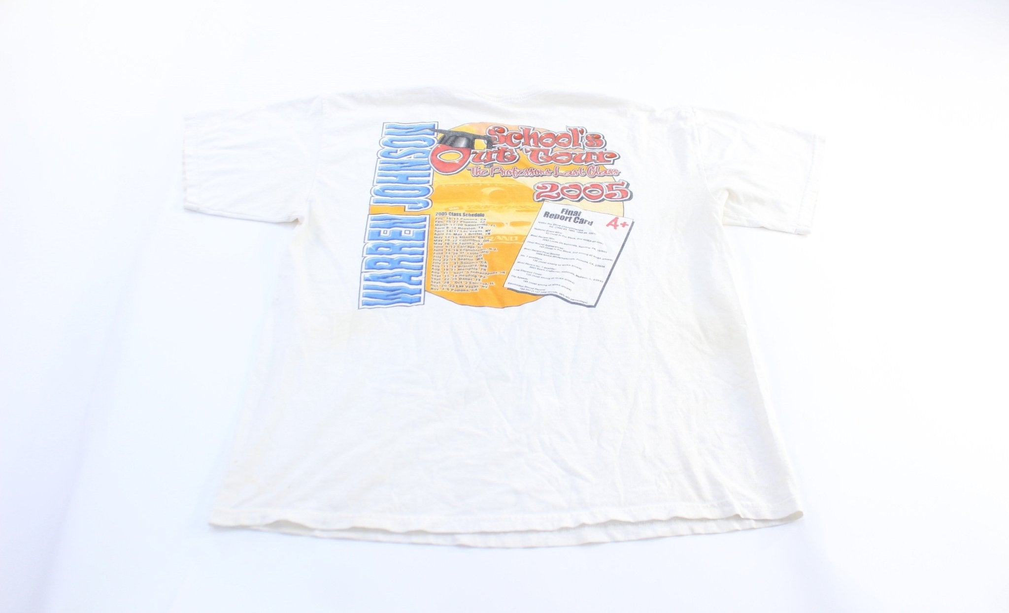 2005 Warren Johnson's NHRA Drag Racing Graphic T-Shirt - ThriftedThreads.com