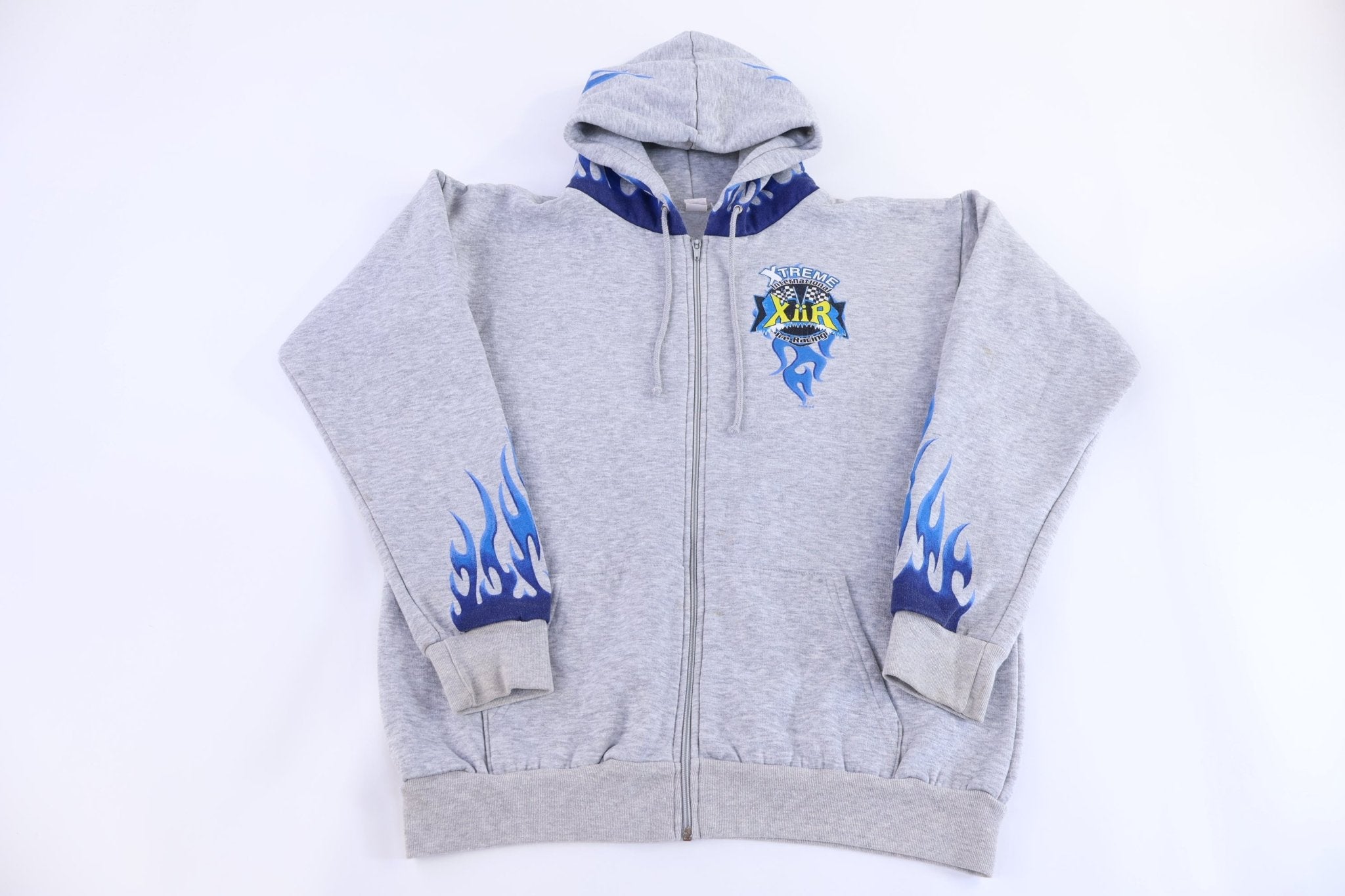 2005 Xtreme Ice Racing Flames Full Zip Jacket - Jacket - Thrifted Threads