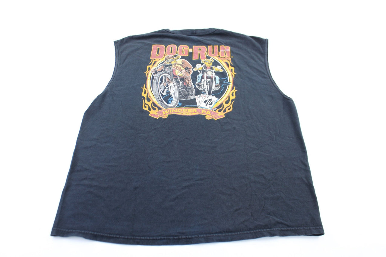 2006 Dog Run Windber, Pennsylvania Biker Graphic Tank Top