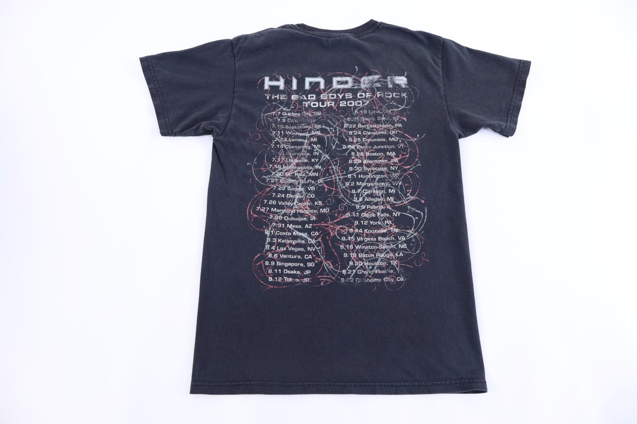 2007 Hinder The Bad Boys of Rock Tour T-shirt - Shirts & Tops - Thrifted Threads