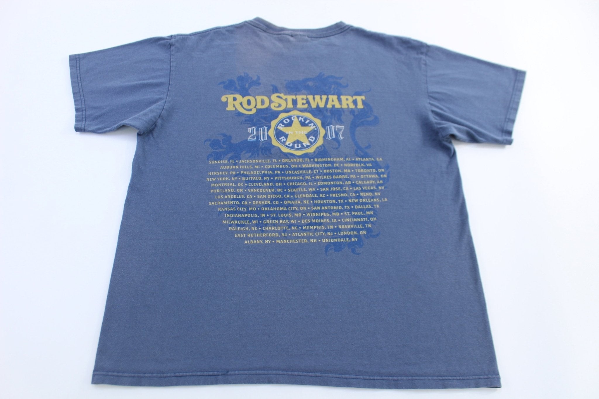 2007 Rod Stewart Tour T-shirt - ThriftedThreads.com