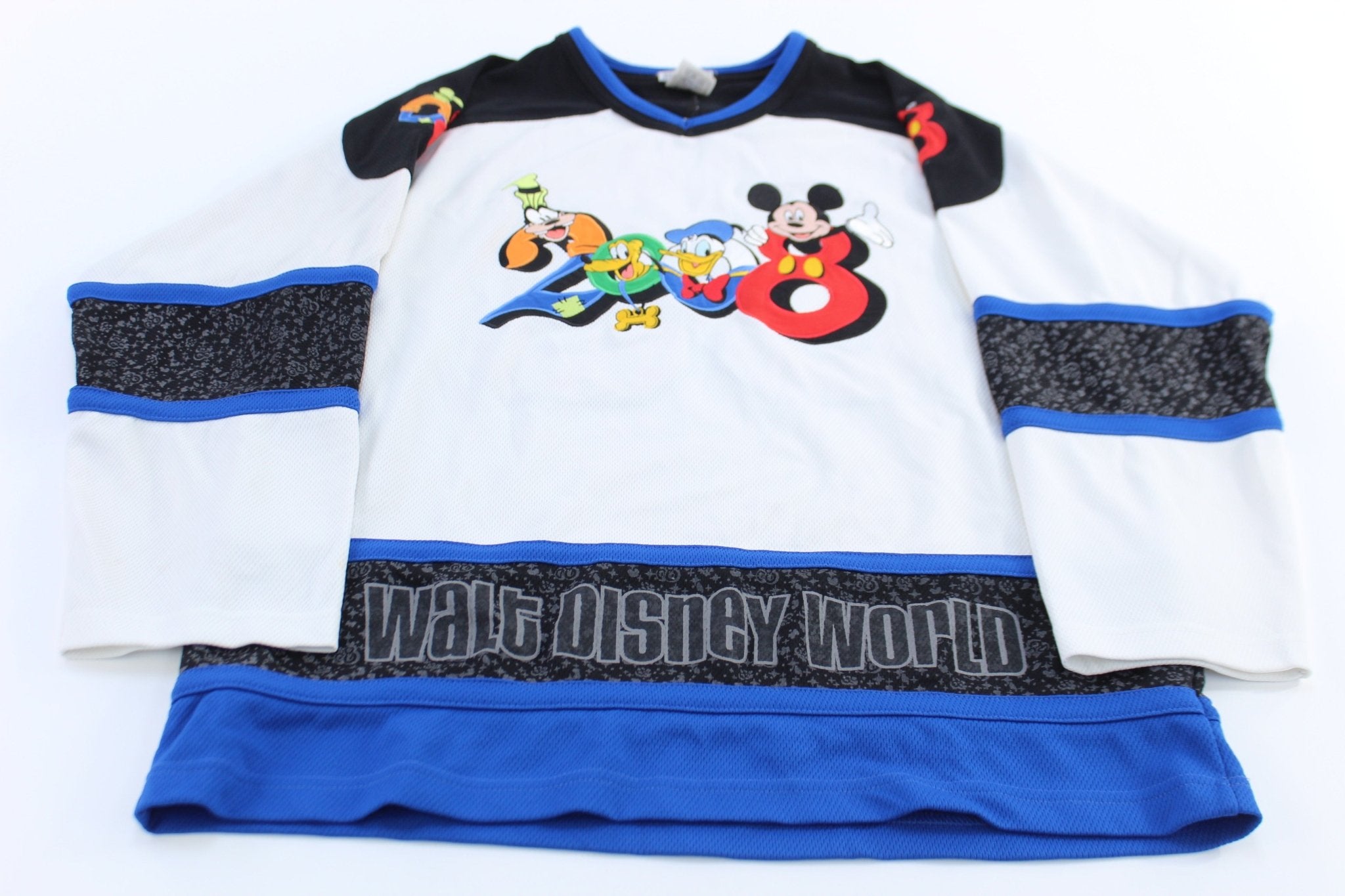 2008 Walt Disney World Embroidered Hockey Jersey - ThriftedThreads.com