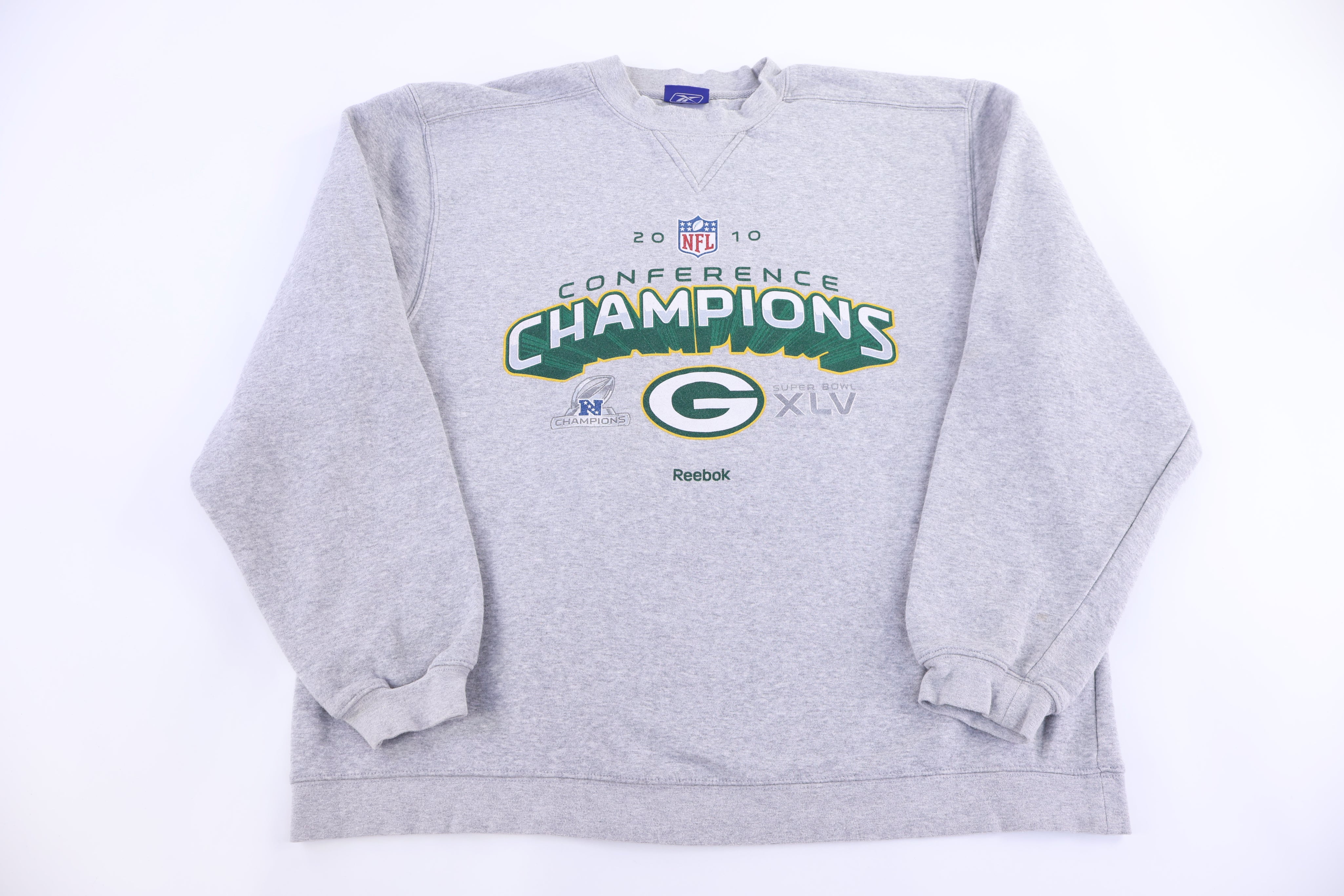 2010 Green Bay Packers Football Conference Champions Sweatshirt - Sweatshirt - Thrifted Threads