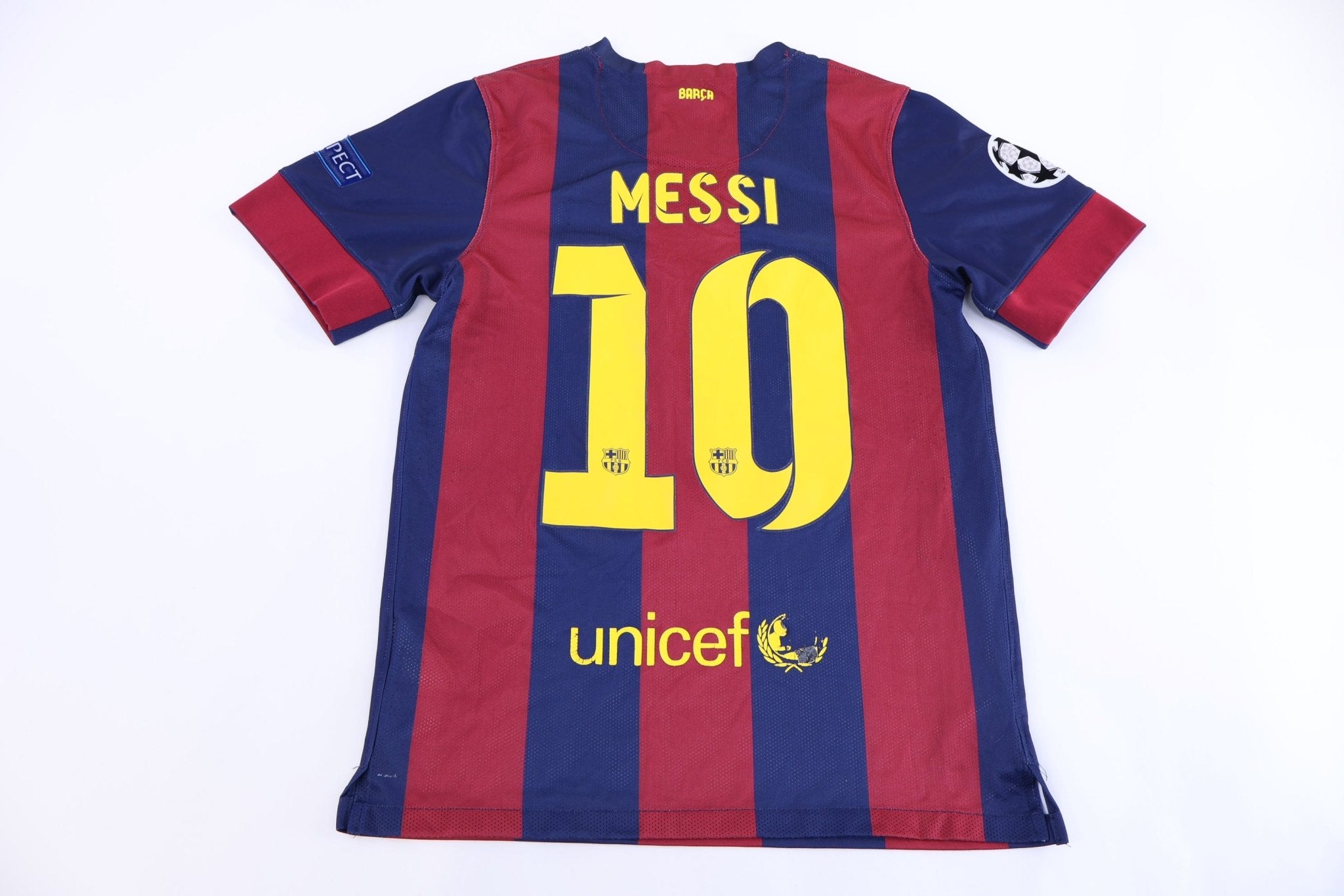 2014/15 Lionel Messi Barcelona Home Soccer Jersey - Jerseys/Tanks - Thrifted Threads