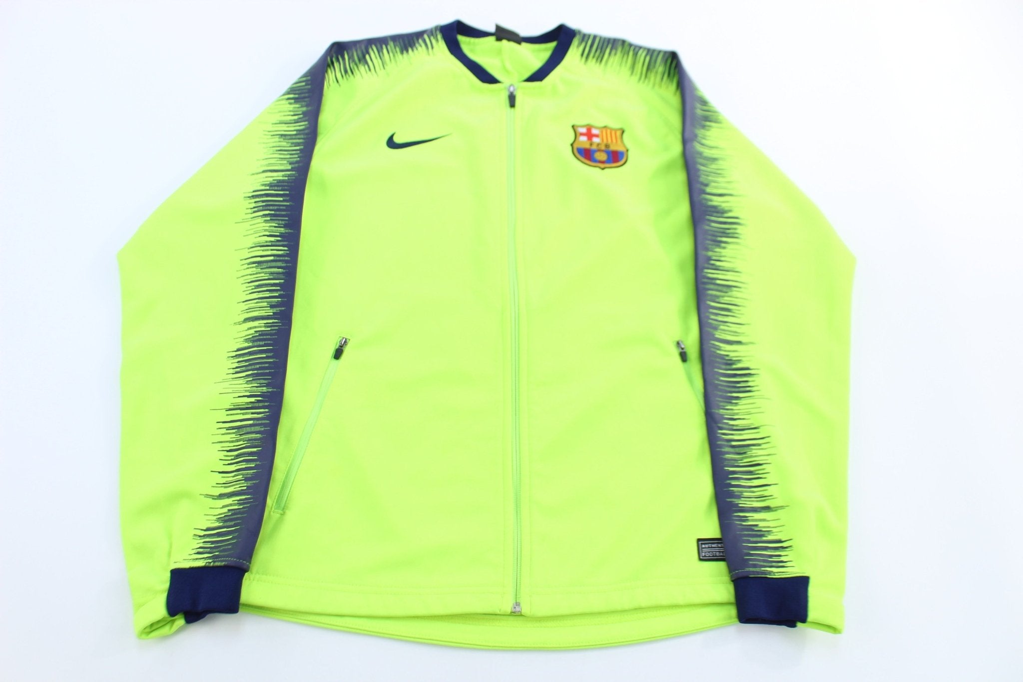 2018/19 Fc Barcelona Soccer Full Zip Jacket - ThriftedThreads.com
