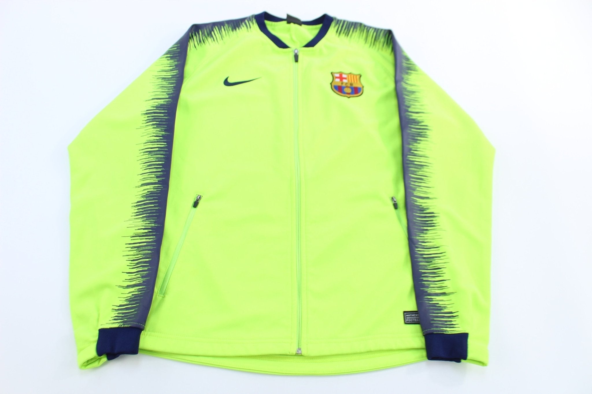 2018/19 Fc Barcelona Soccer Full Zip Jacket - Jacket - Thrifted Threads