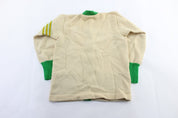 50's Logan Knitting Mills Cream & Green Cardigan - Sweater - Thrifted Threads