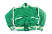 50's Townsend Harris High School Green & White Varsity Jacket - ThriftedThreads.com
