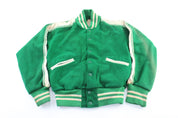 50's Townsend Harris High School Green & White Varsity Jacket - Jacket - Thrifted Threads